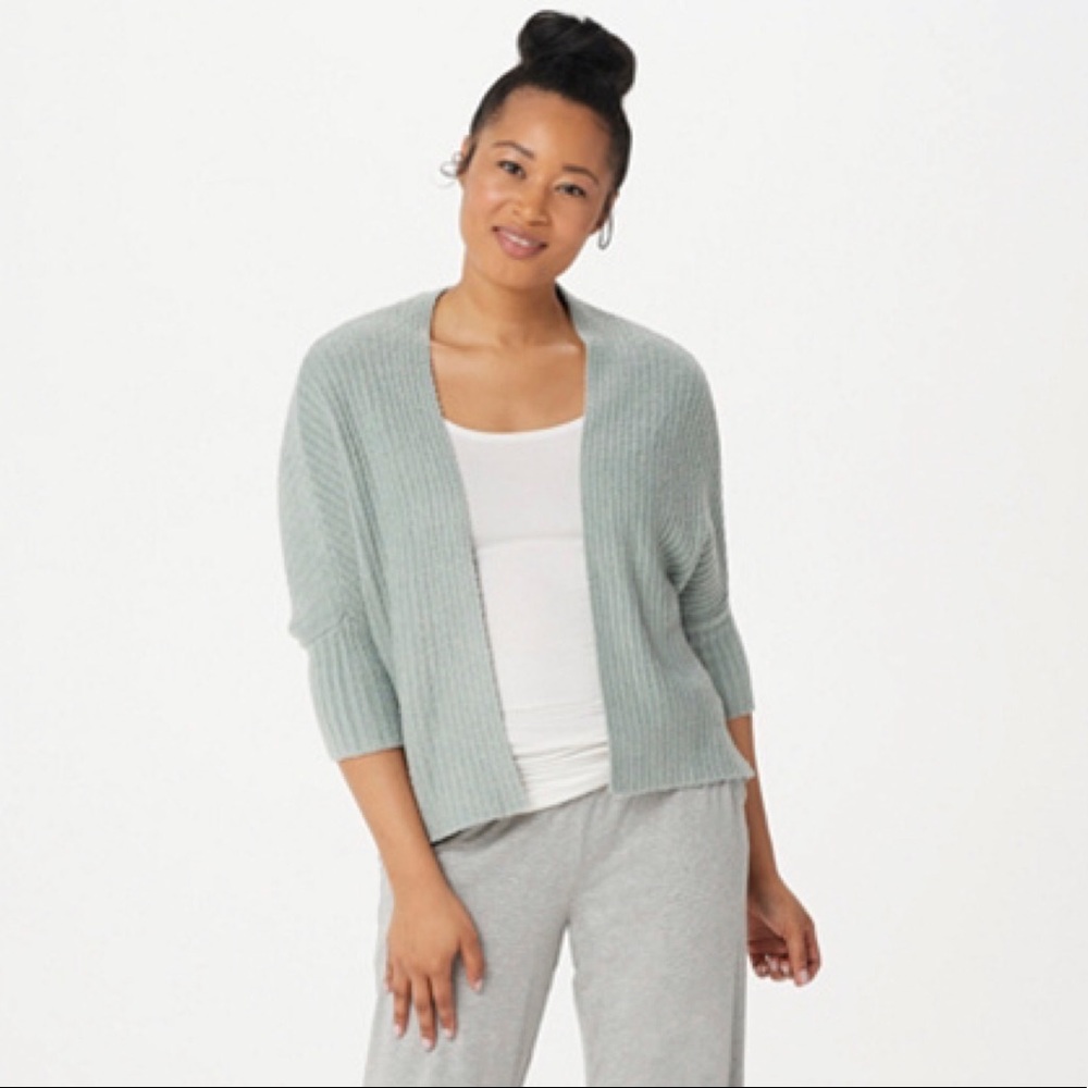 Barefoot Dreams Cozychic Lite Ribbed Shrug Cardi